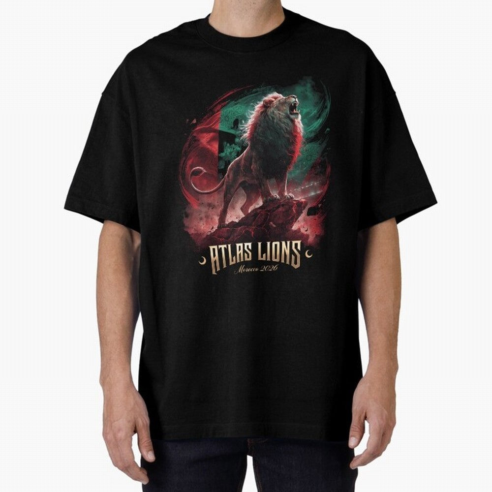 Morocco - The Atlas Lions Classic T-Shirt Show Up for the Glory of FIFA World Cup 2026 for Fans of Mbappe and Portugal, Spain and Germany, Bringing Supporter Pride, Iconic Celebrations, Legendary Names and Global Match Day Energy; Created for Match