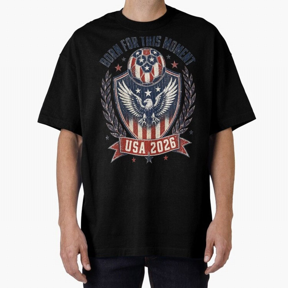 Born For This Moment USA 2026 World Cup Soccer T-Shirt Classic T-Shirt Bring Trophy Dreams to the FIFA World Cup 2026 USA Canada Mexico Journey through Haaland and Mbappe Highlights, Spain Pride, Football Festival Excitement, Trophy Ambitions,