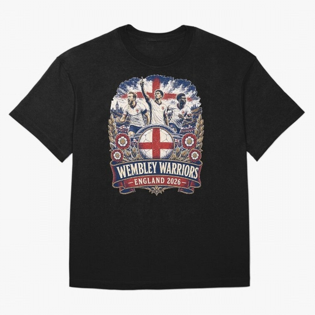 Wembley Warriors Classic T-Shirt Bring International Match Energy to FIFA World Cup 2026 USA Canada Mexico Spirit, Featuring Argentina, Messi, Champion Mindset, Group Stage Buzz, Knockout Tension and Passionate Fan Culture; Ideal for Fans Who
