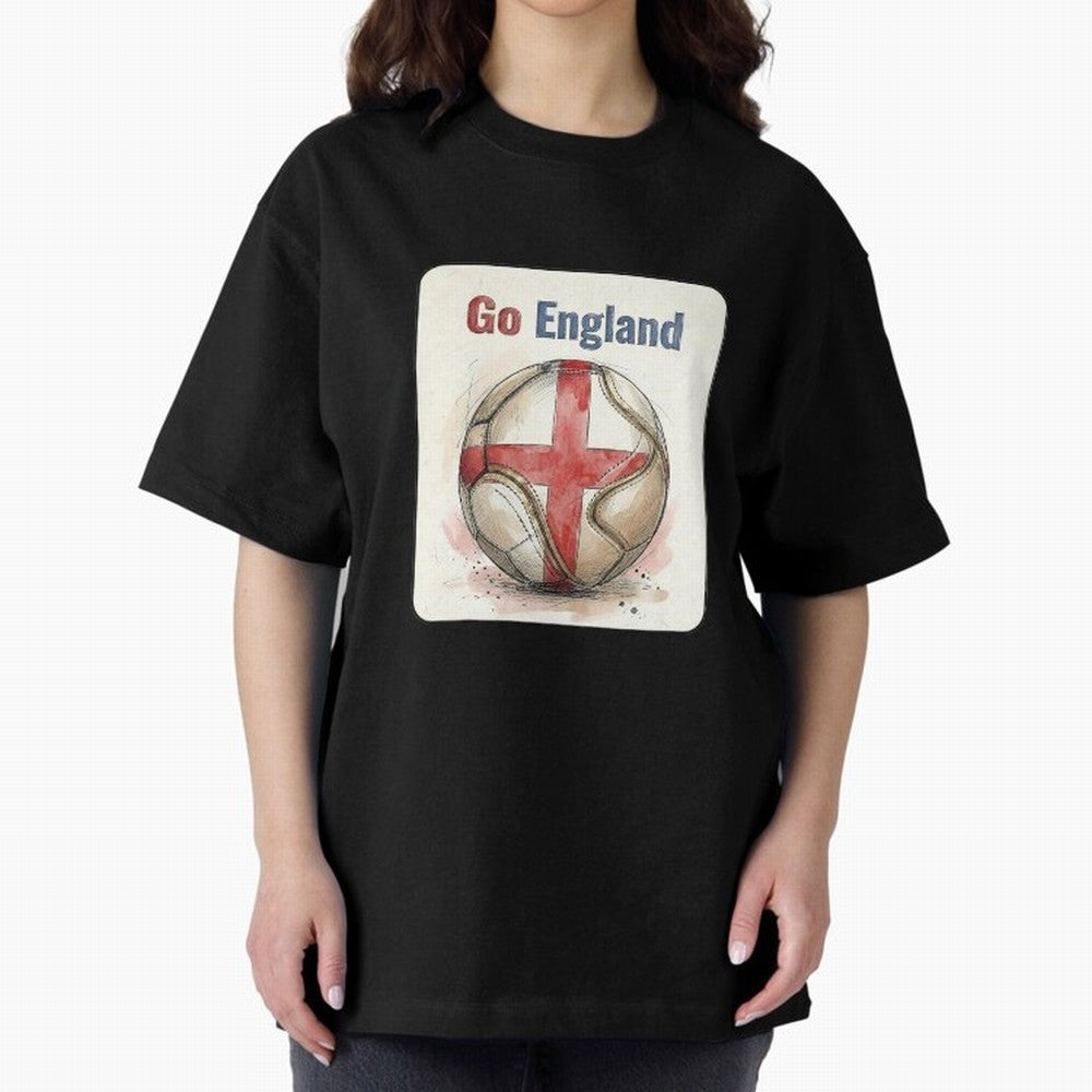 Go England Soccer Ball Flag | English Football Fan Graphic Tee Classic T-Shirt Celebrate Supporters United by the FIFA World Cup 2026 USA Canada Mexico Journey through CR7 and Messi Highlights, Brazil Pride, Tournament Hype, Historic Matchups,