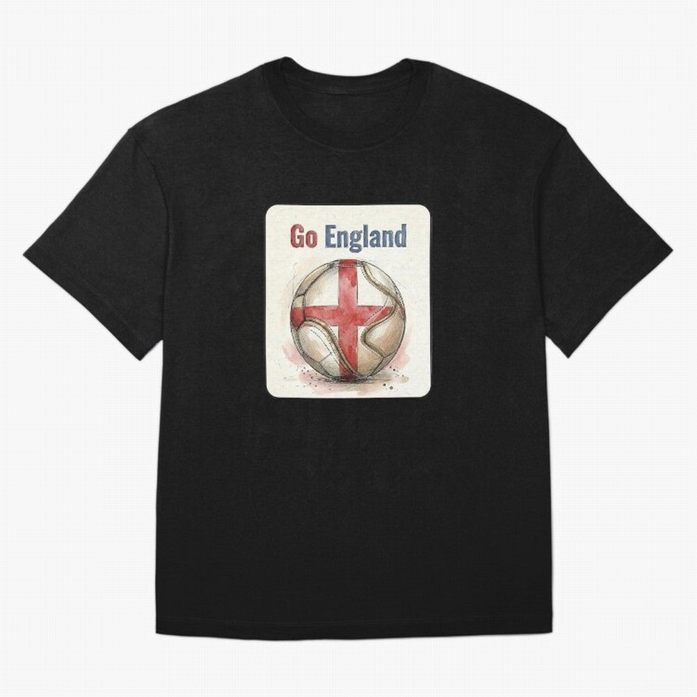 Go England Soccer Ball Flag | English Football Fan Graphic Tee Classic T-Shirt Celebrate Supporters United by the FIFA World Cup 2026 USA Canada Mexico Journey through CR7 and Messi Highlights, Brazil Pride, Tournament Hype, Historic Matchups,