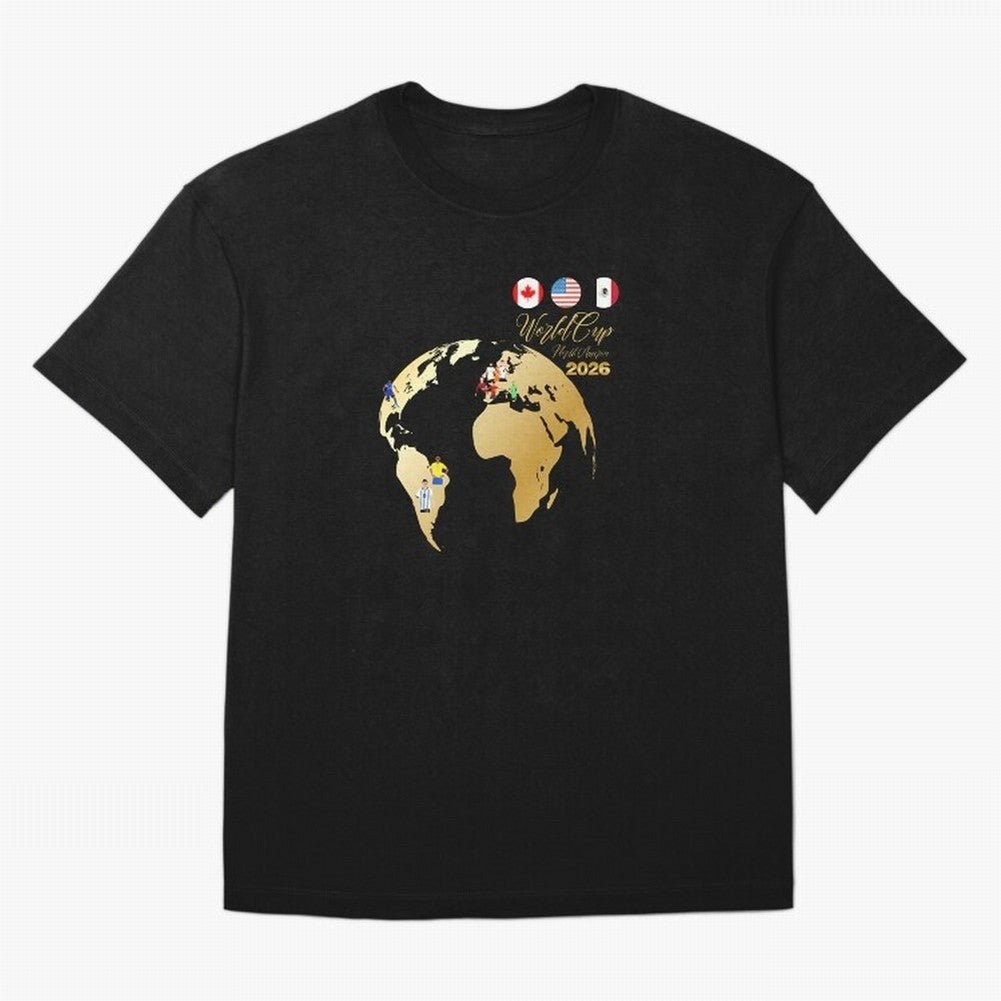World Cup 2026 T-Shirt_70890629 Classic T-Shirt Back the Journey through FIFA World Cup 2026 Group Stage Centered on CR7 and Messi, Spain and Netherlands Energy, Soccer Culture, Superstar Moments, National Team Dreams and Competitive Fire; Great