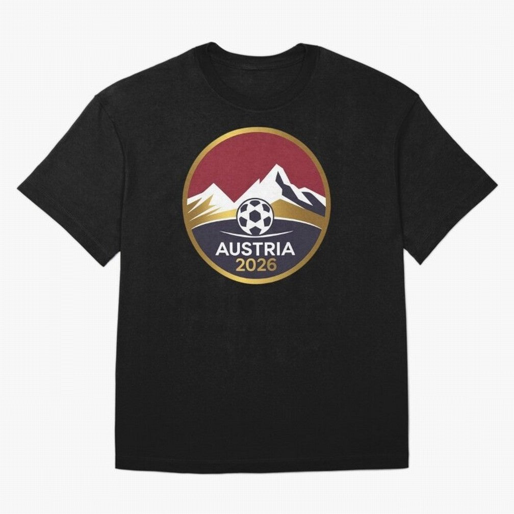 Austria 2026 Classic T-Shirt Capture FIFA World Cup 2026 Group Stage Connected to Neymar, Argentina, France and Brazil Energy, Worldwide Fan Energy, Dramatic Goals, Stadium Lights and Championship Celebrations; Ideal for Passionate Fans Who Love
