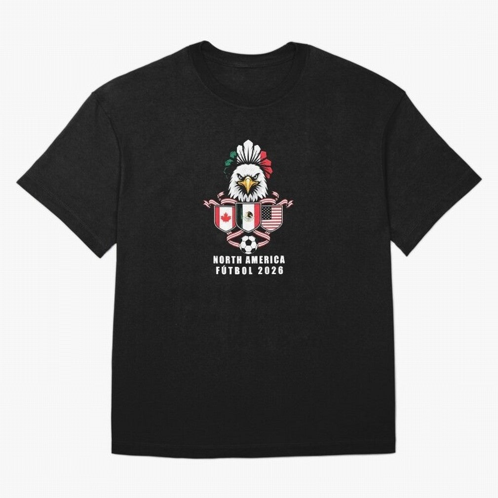 North America Football Spirit 2026 T-Shirt_82768088 Classic T-Shirt Celebrate National Team Dreams in the FIFA World Cup 2026 USA Canada Mexico Journey through Haaland and Mbappe Highlights, France Pride, Stadium Memories, Football Loyalty,