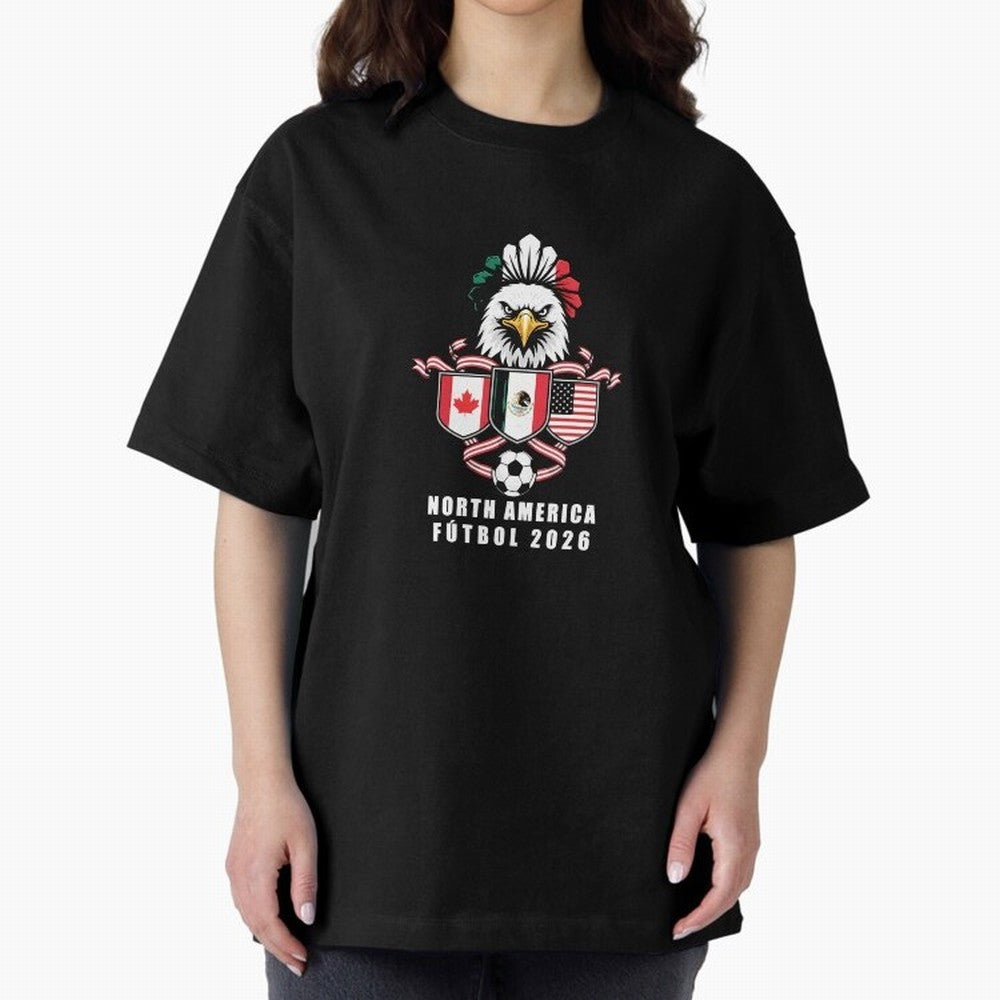 North America Football Spirit 2026 T-Shirt_82768088 Classic T-Shirt Celebrate National Team Dreams in the FIFA World Cup 2026 USA Canada Mexico Journey through Haaland and Mbappe Highlights, France Pride, Stadium Memories, Football Loyalty,