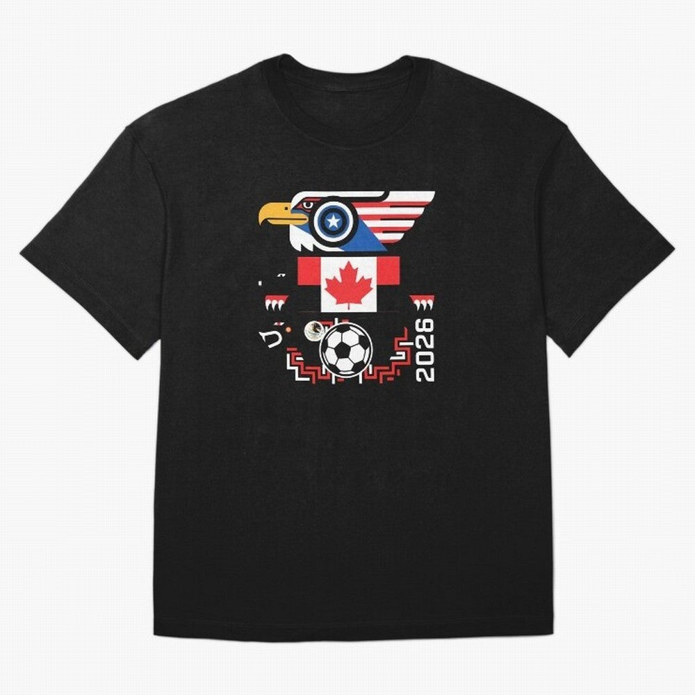 North America Spirit Cup 2026 T-Shirt_82734510 Classic T-Shirt Make Game Day About FIFA World Cup 2026 for Fans of Cristiano Ronaldo, Haaland and CR7 and France and Portugal, Bringing Sports Nostalgia, International Competition, Famous Players and