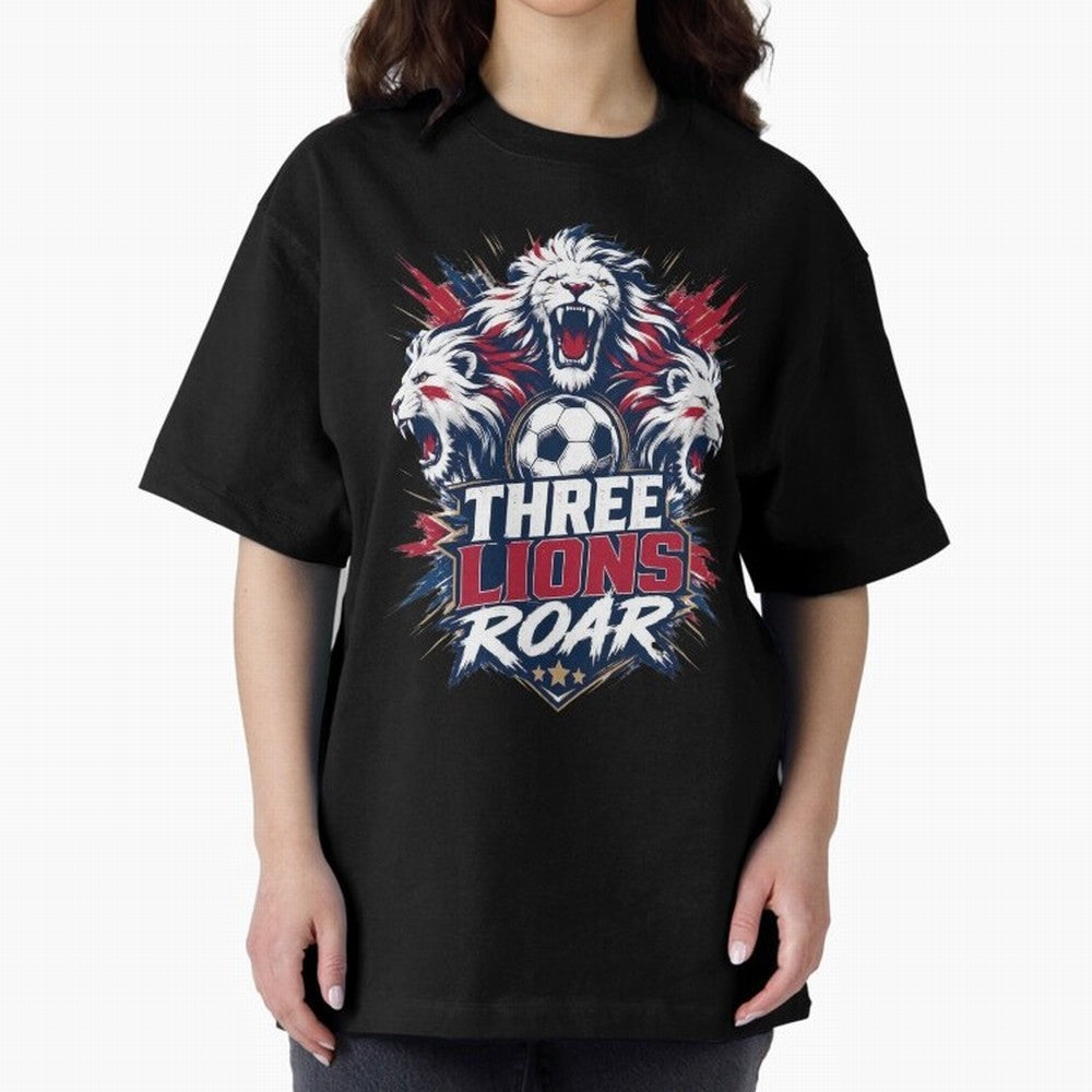 Three Lions Roar England World Cup 26 Tee Classic T-Shirt Bring Home FIFA World Cup 2026 USA Canada Mexico Made for Cristiano Ronaldo, England Energy, Soccer Culture, Superstar Moments, National Team Dreams and Competitive Fire; Great for