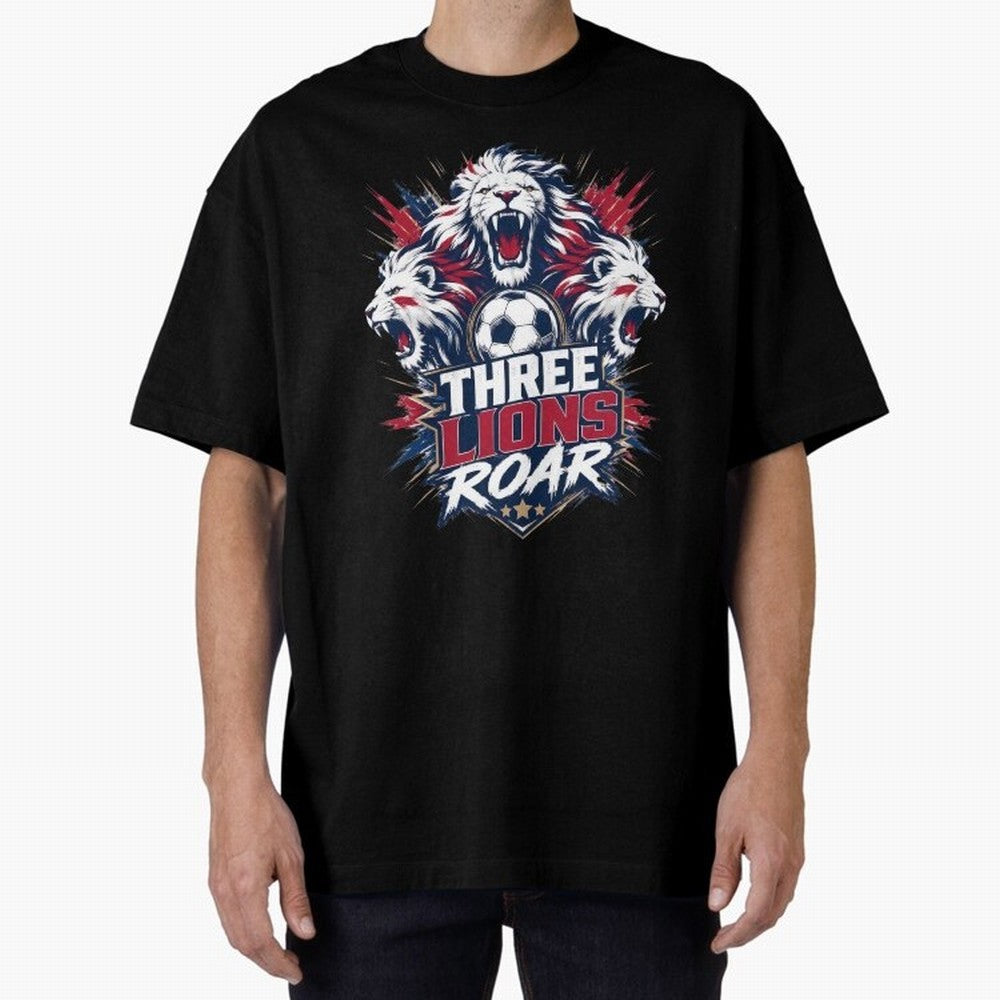 Three Lions Roar England World Cup 26 Tee Classic T-Shirt Bring Home FIFA World Cup 2026 USA Canada Mexico Made for Cristiano Ronaldo, England Energy, Soccer Culture, Superstar Moments, National Team Dreams and Competitive Fire; Great for