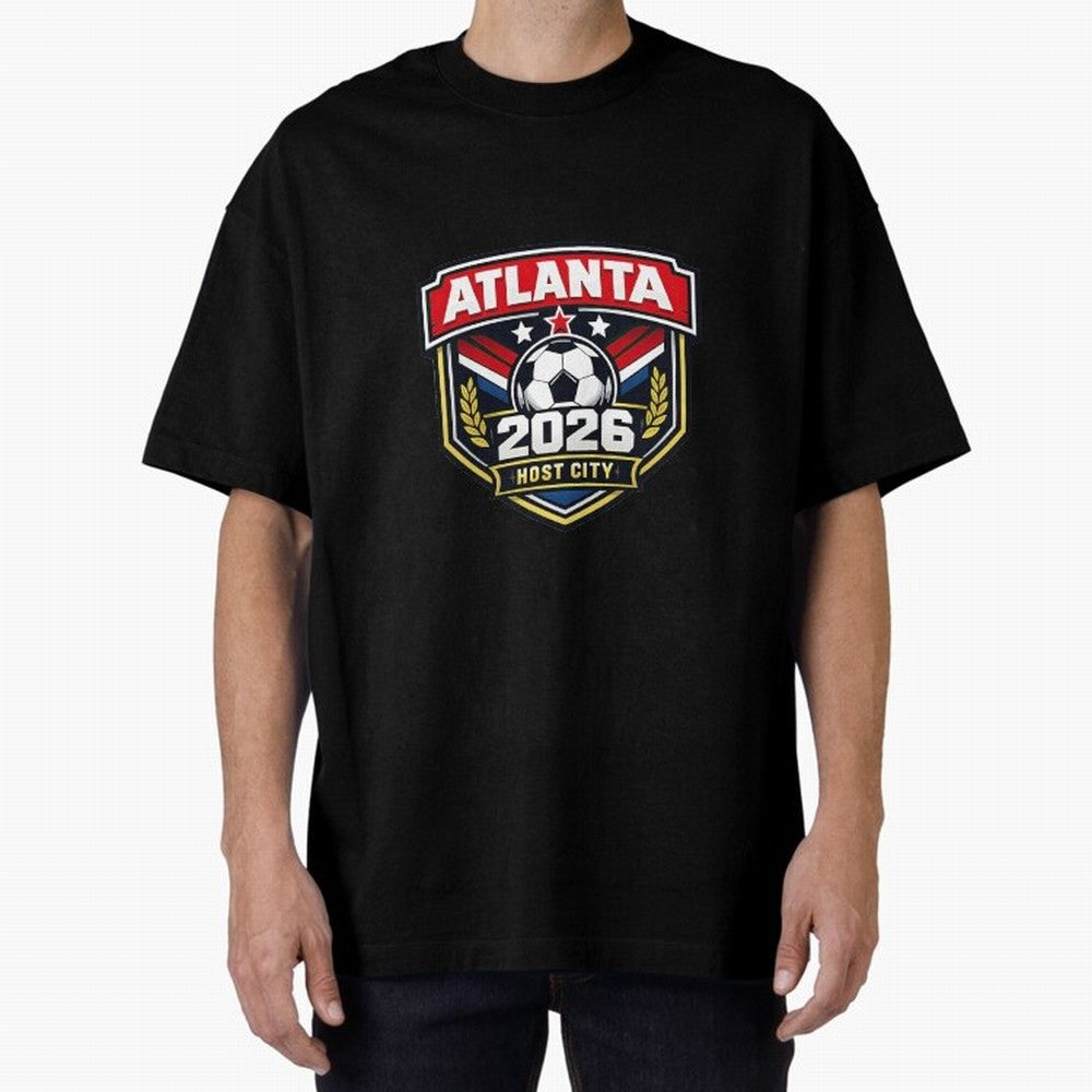 Global Cup 2026 Host City Badge Atlanta Classic T-Shirt Represent Football Lovers during FIFA World Cup 2026 Group Stage Featuring Cristiano Ronaldo, Argentina, France and Brazil Energy, Football History, Final Match Energy, Crowd Noise and Once in