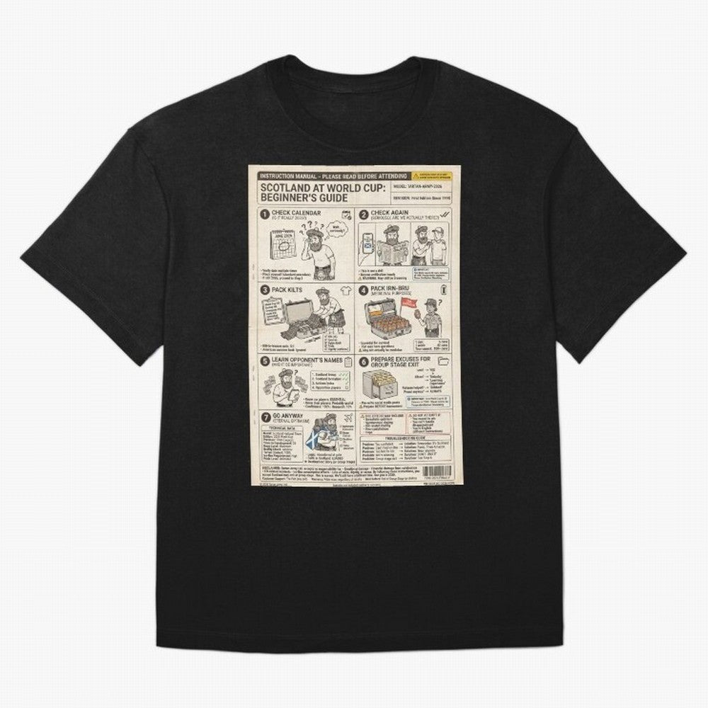 Scotland's Beginners Guide To The World Cup Classic T-Shirt Upgrade FIFA World Cup 2026 Group Stage for Fans of Neymar, Haaland and Cristiano Ronaldo and Argentina and Brazil, Bringing Football Passion, Legendary Performances, Festival Vibes and