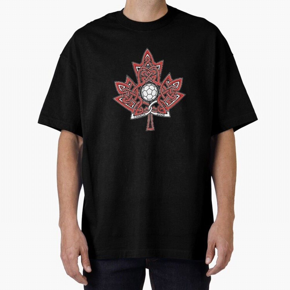 Interwoven Maple Leaf Canada Soccer 2026 T-Shirt_83135197 Classic T-Shirt Embrace FIFA World Cup 2026 for Fans of CR7 and Messi and England, Bringing Goal Celebration Energy, Supporter Heritage, Football Icons and Worldwide Tournament Joy; Perfect