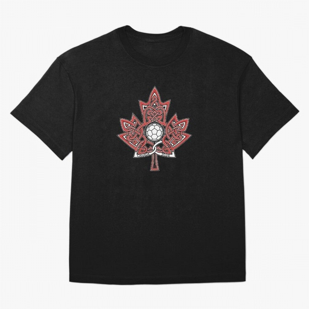 Interwoven Maple Leaf Canada Soccer 2026 T-Shirt_83135197 Classic T-Shirt Embrace FIFA World Cup 2026 for Fans of CR7 and Messi and England, Bringing Goal Celebration Energy, Supporter Heritage, Football Icons and Worldwide Tournament Joy; Perfect