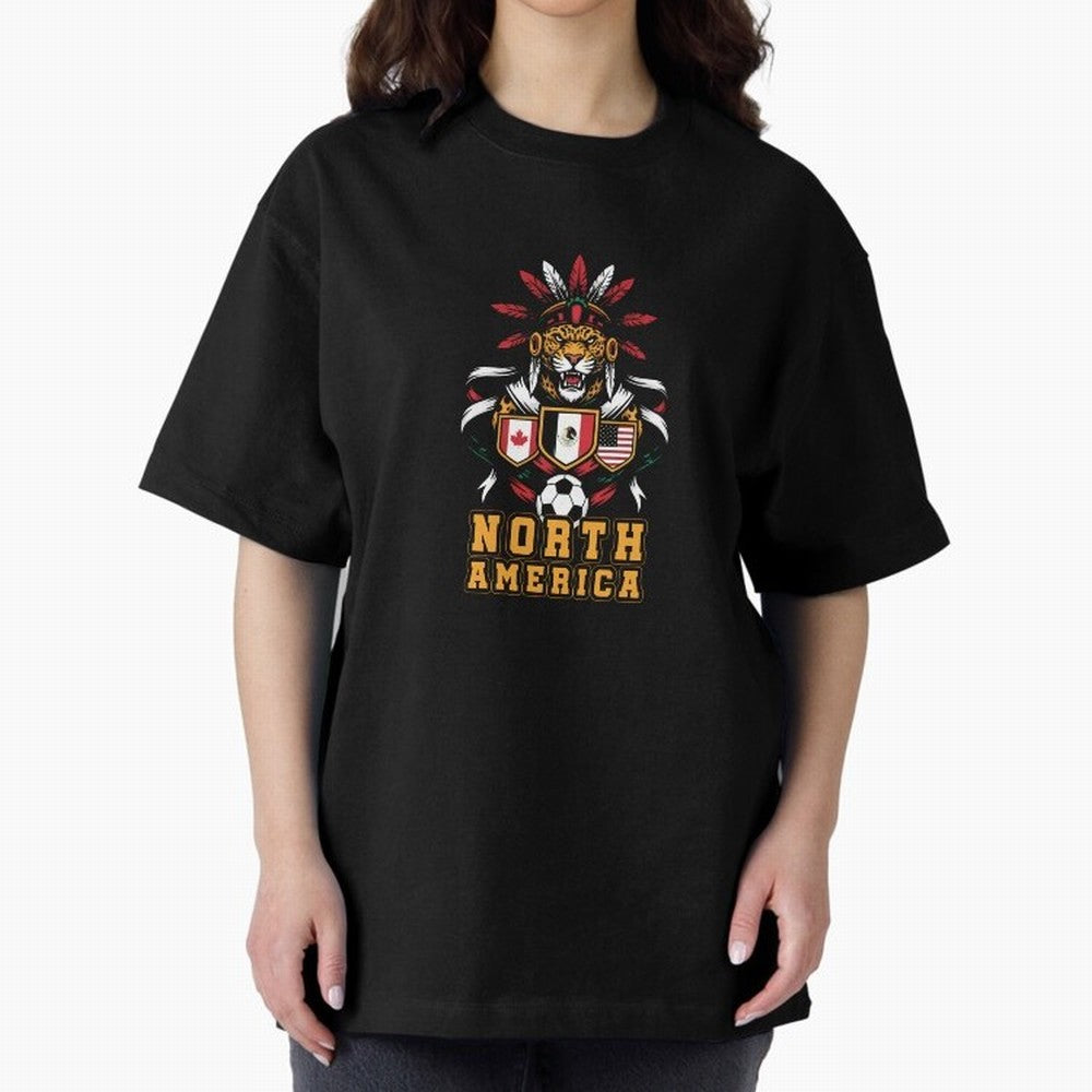 North America Jaguar Spirit Cup 2026 T-Shirt_82737634 Classic T-Shirt Bring Bold Fan Energy to Match Day Hype around FIFA World Cup 2026 Group Stage, CR7, France and Portugal, Sports Nostalgia, International Competition, Famous Players and