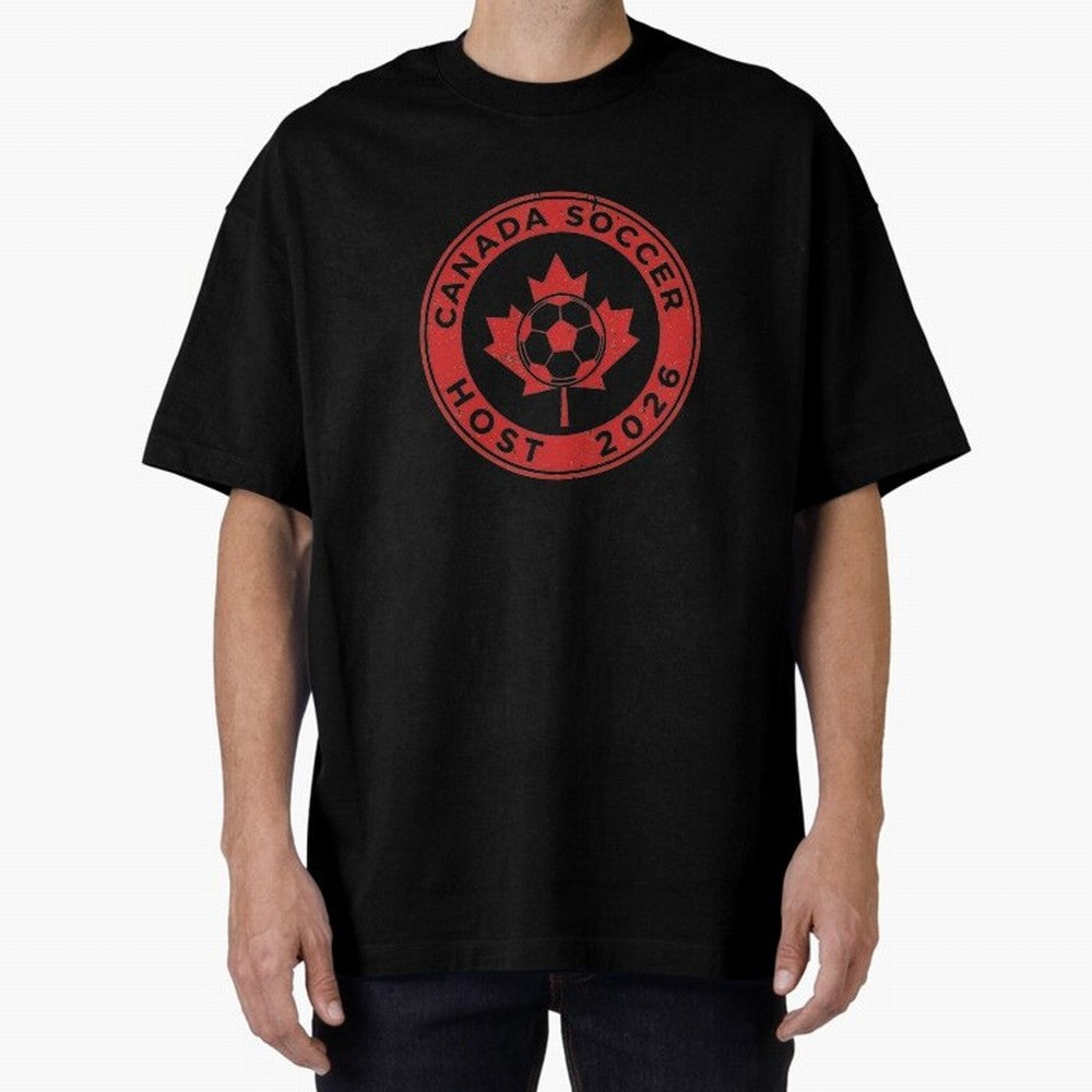 Canada Soccer Host 2026 Emblem Design T-Shirt_83133385 Classic T-Shirt Remember Iconic Moments from FIFA World Cup 2026 Group Stage Spirit, Celebrating Argentina, Neymar, Tournament Hype, Historic Matchups, Family Viewing Parties and Global Sports