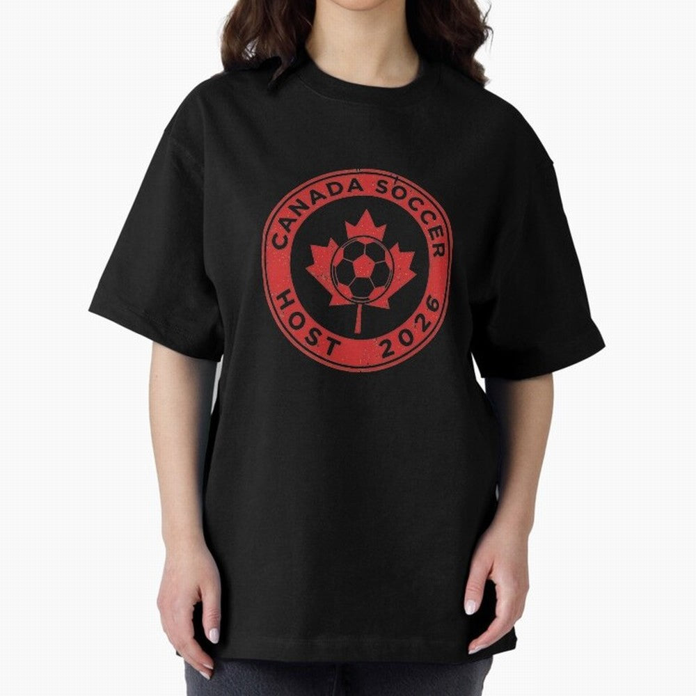 Canada Soccer Host 2026 Emblem Design T-Shirt_83133385 Classic T-Shirt Remember Iconic Moments from FIFA World Cup 2026 Group Stage Spirit, Celebrating Argentina, Neymar, Tournament Hype, Historic Matchups, Family Viewing Parties and Global Sports