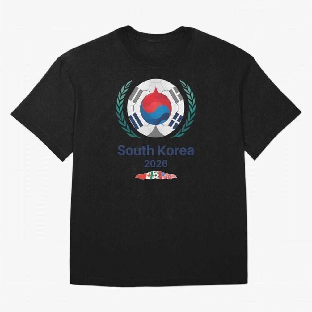 South Korea 2026 Classic T-Shirt Celebrate Soccer Greatness during FIFA World Cup 2026 Driven by Messi, England, France and Netherlands Energy, Football Festival Excitement, Trophy Ambitions, Country Rivalries and Star Player Buzz; Ideal for Fans