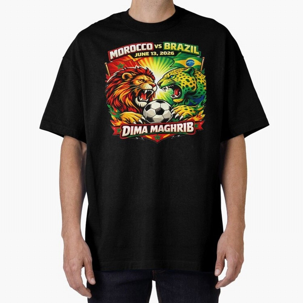 World Cup 2026, Dima Maghrib, June 13, 2026, We Are Morocco, Go Morocco, Morocco vs Brazil, Morocco World Cup 2026, World Morocco, Maghrib Classic T-Shirt Honor Football Greatness during FIFA World Cup 2026 USA Canada Mexico Built around Mbappe,