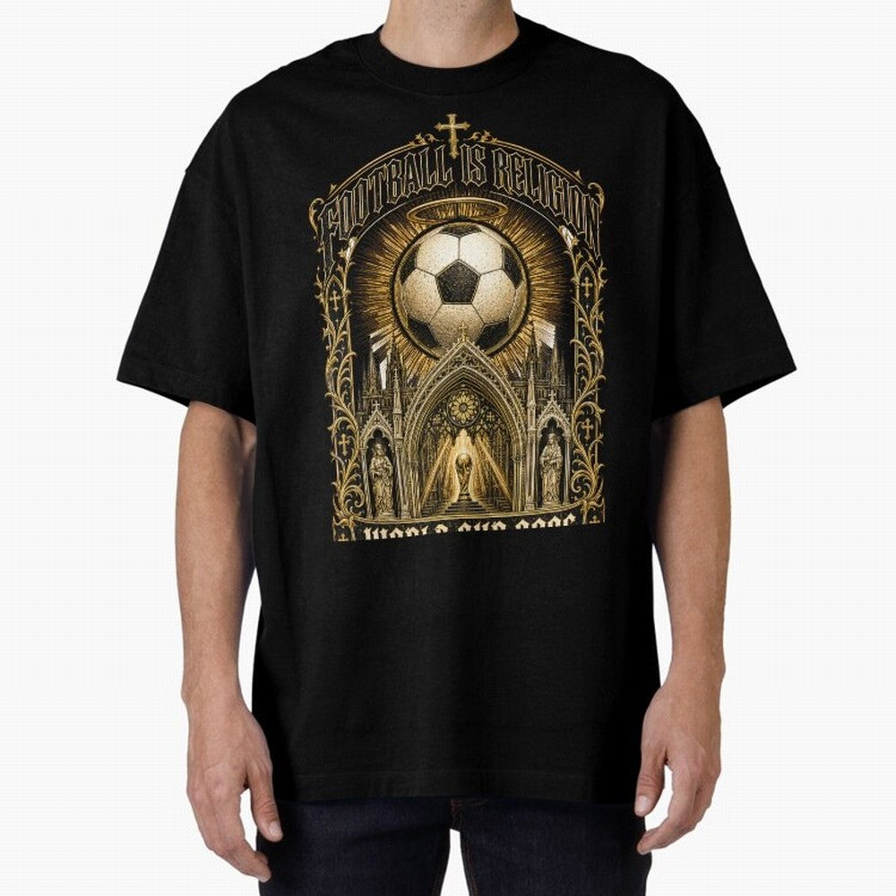 Football Is Religion World Cup 2026 Soccer T-Shirt Classic T-Shirt Relive Legendary Nights from FIFA World Cup 2026 Group Stage Celebrating CR7 and Messi, England and Germany Energy, Sports Nostalgia, International Competition, Famous Players and