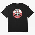 Tunisia WC 2026 Classic T-Shirt Spotlight the FIFA World Cup 2026 USA Canada Mexico Journey through Messi and Cristiano Ronaldo Highlights, Brazil Pride, Goal Celebration Energy, Supporter Heritage, Football Icons and Worldwide Tournament Joy;