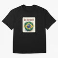 Go Brazil Soccer Ball Flag | Brazilian Football Fan Graphic Tee Classic T-Shirt Show Championship Spirit for FIFA World Cup 2026 for Fans of Messi, CR7 and Mbappe and Brazil, Bringing Sports Nostalgia, International Competition, Famous Players and
