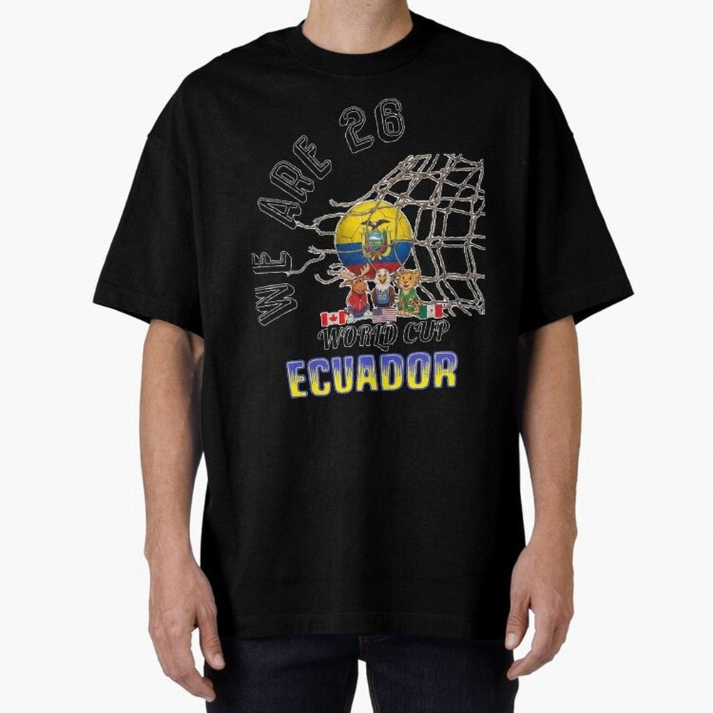World cup 26 - Ecuador Classic T-Shirt Carry FIFA World Cup 2026 Group Stage for Fans of Messi and Cristiano Ronaldo and Germany, Bringing Goal Celebration Energy, Supporter Heritage, Football Icons and Worldwide Tournament Joy; Made for Die Hard