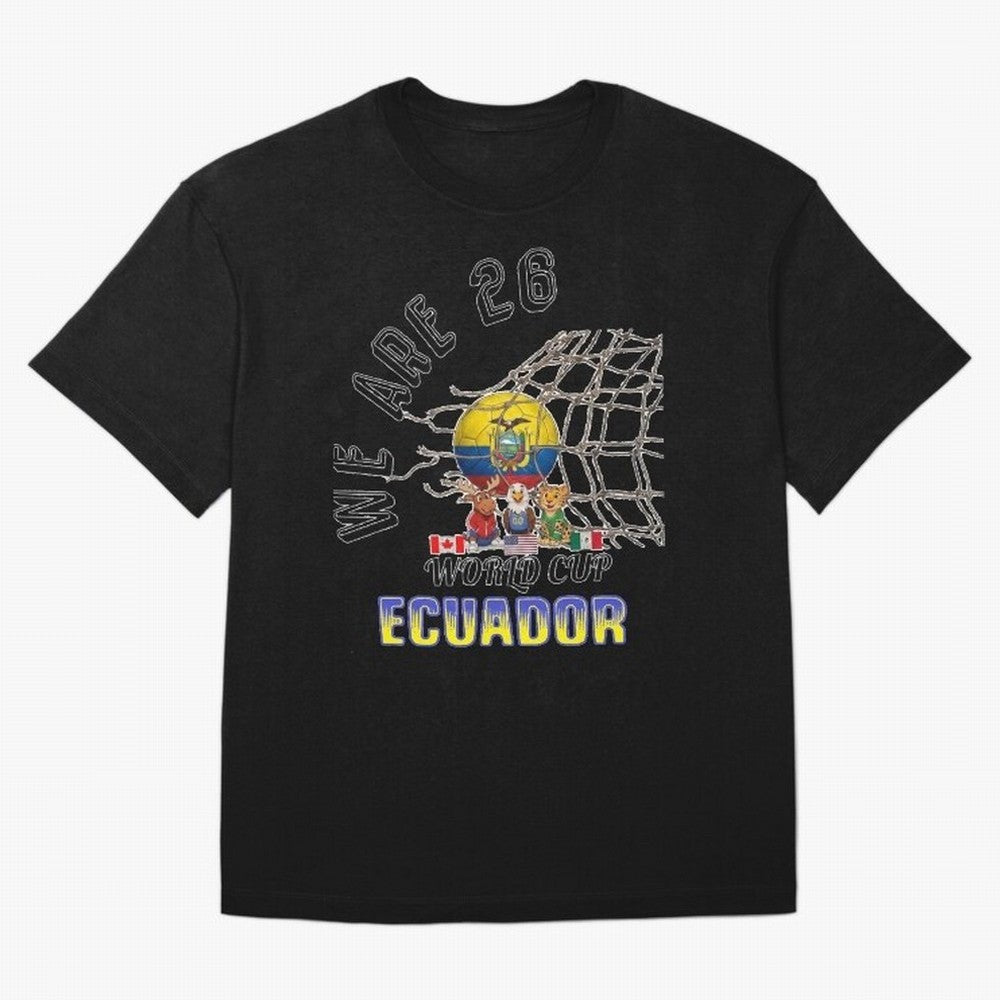 World cup 26 - Ecuador Classic T-Shirt Carry FIFA World Cup 2026 Group Stage for Fans of Messi and Cristiano Ronaldo and Germany, Bringing Goal Celebration Energy, Supporter Heritage, Football Icons and Worldwide Tournament Joy; Made for Die Hard