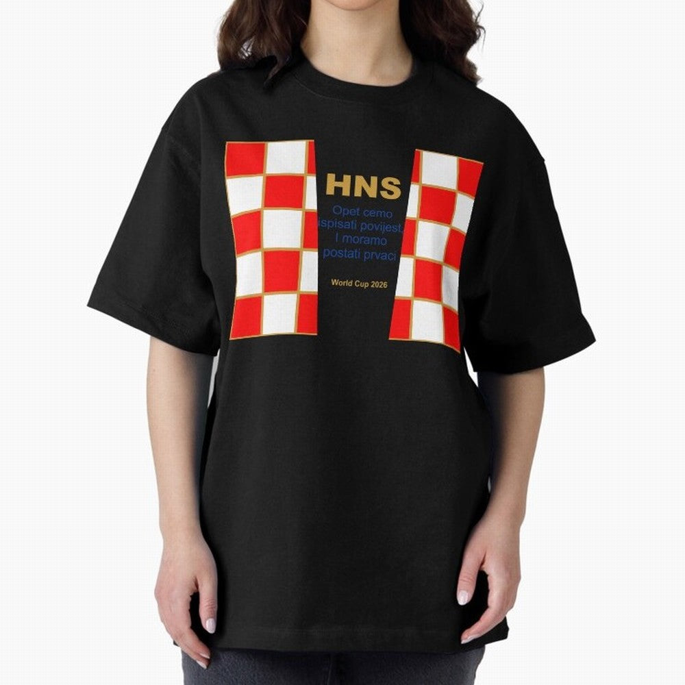 Croatia jersey with motto gold Classic T-Shirt Show Support during FIFA World Cup 2026 Group Stage for Fans of Messi, Neymar and Mbappe and Brazil, Bringing Championship Spirit, Famous Goals, Roaring Crowds and International Football Unity; Ideal