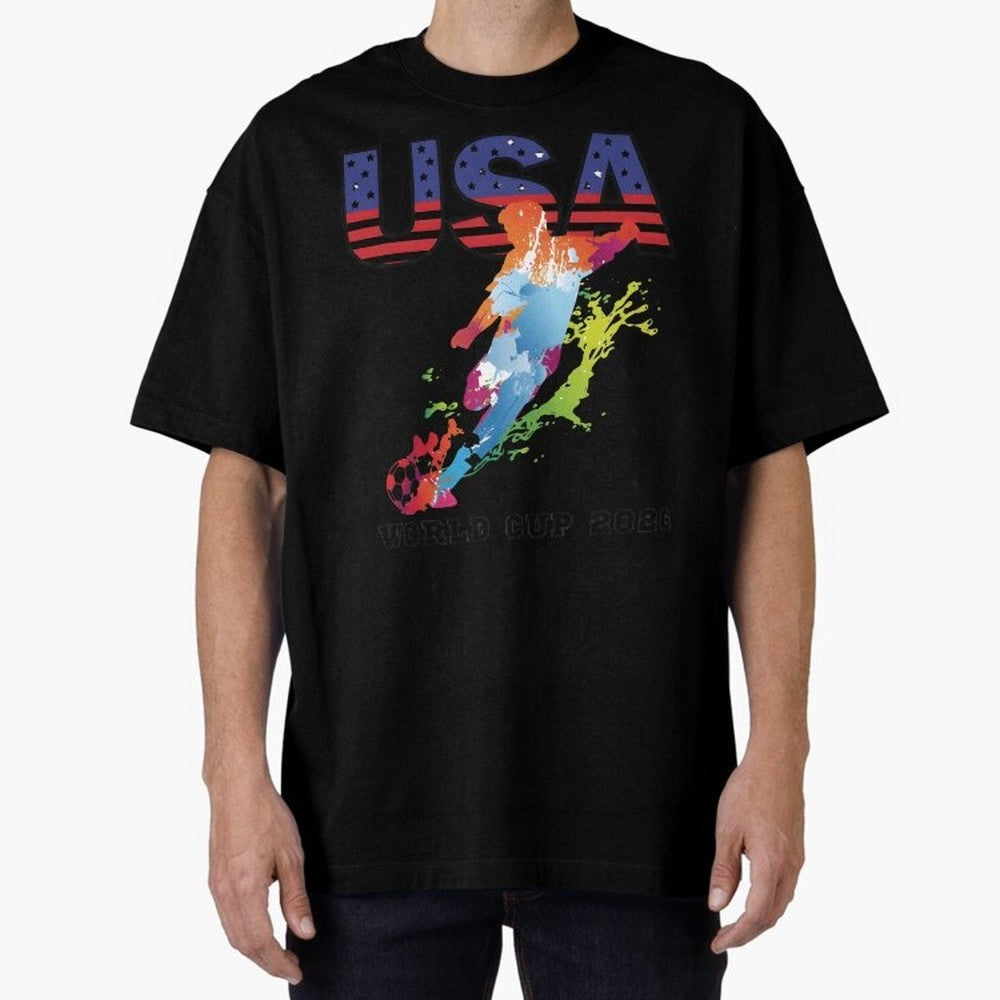 USA CAN MEX 26 Football Shirt | Color Splash International Fan Tee Classic T-Shirt Make Memories around Global Football Passion for FIFA World Cup 2026, Made for CR7, Netherlands, Game Day Rituals, Football Legends, Country Pride and the Road to