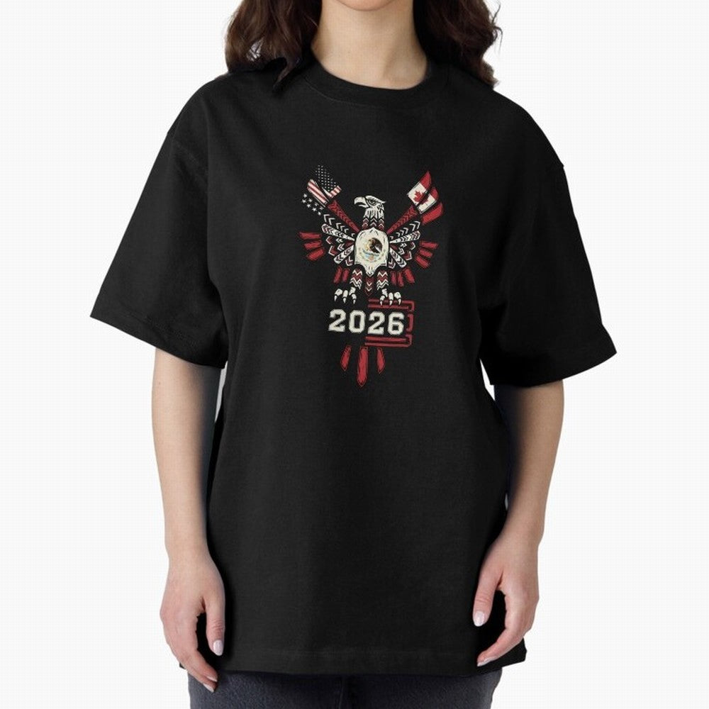 Rise of the North Eagle - Soccer Team Spirit 2026 T-Shirt_82784061 Classic T-Shirt Share Global Football Passion for FIFA World Cup 2026, Highlighting Cristiano Ronaldo, Netherlands, Football Festival Excitement, Trophy Ambitions, Country Rivalries