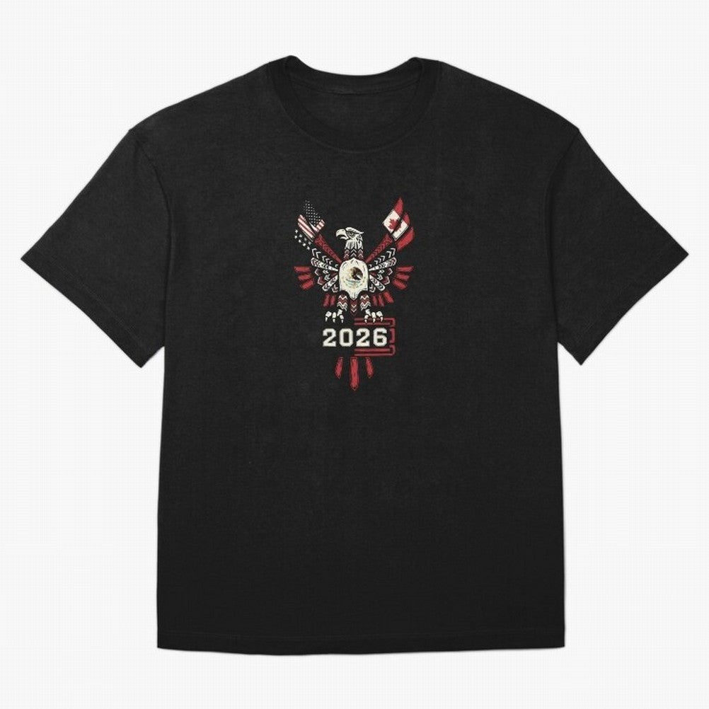 Rise of the North Eagle - Soccer Team Spirit 2026 T-Shirt_82784061 Classic T-Shirt Share Global Football Passion for FIFA World Cup 2026, Highlighting Cristiano Ronaldo, Netherlands, Football Festival Excitement, Trophy Ambitions, Country Rivalries
