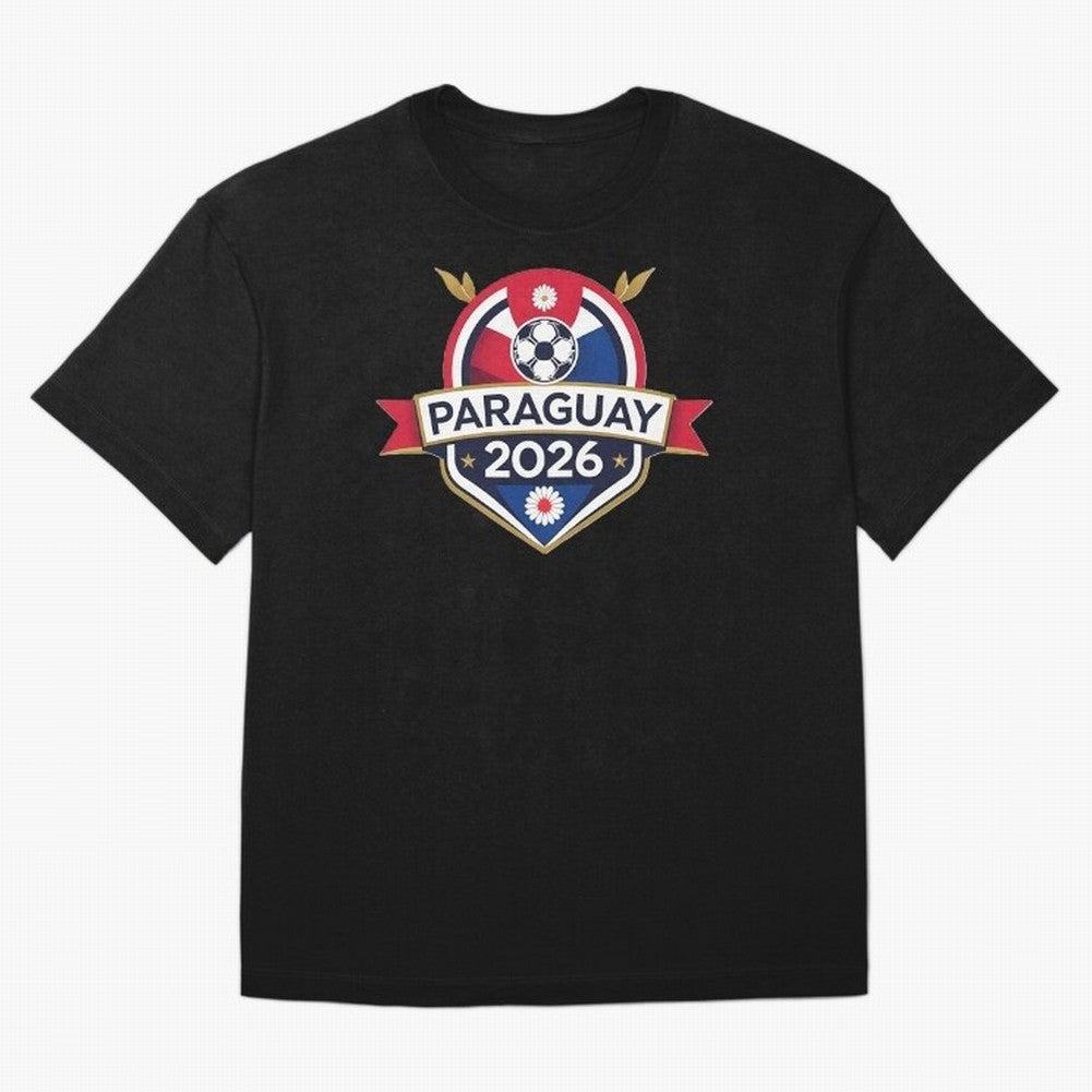 Paraguay WC2026 Classic T-Shirt Celebrate the Magic of FIFA World Cup 2026 USA Canada Mexico for Fans of Messi, Neymar and Mbappe and Argentina, France and Brazil, Bringing Vintage Soccer Flavor, Modern Football Stars, National Flags and Final