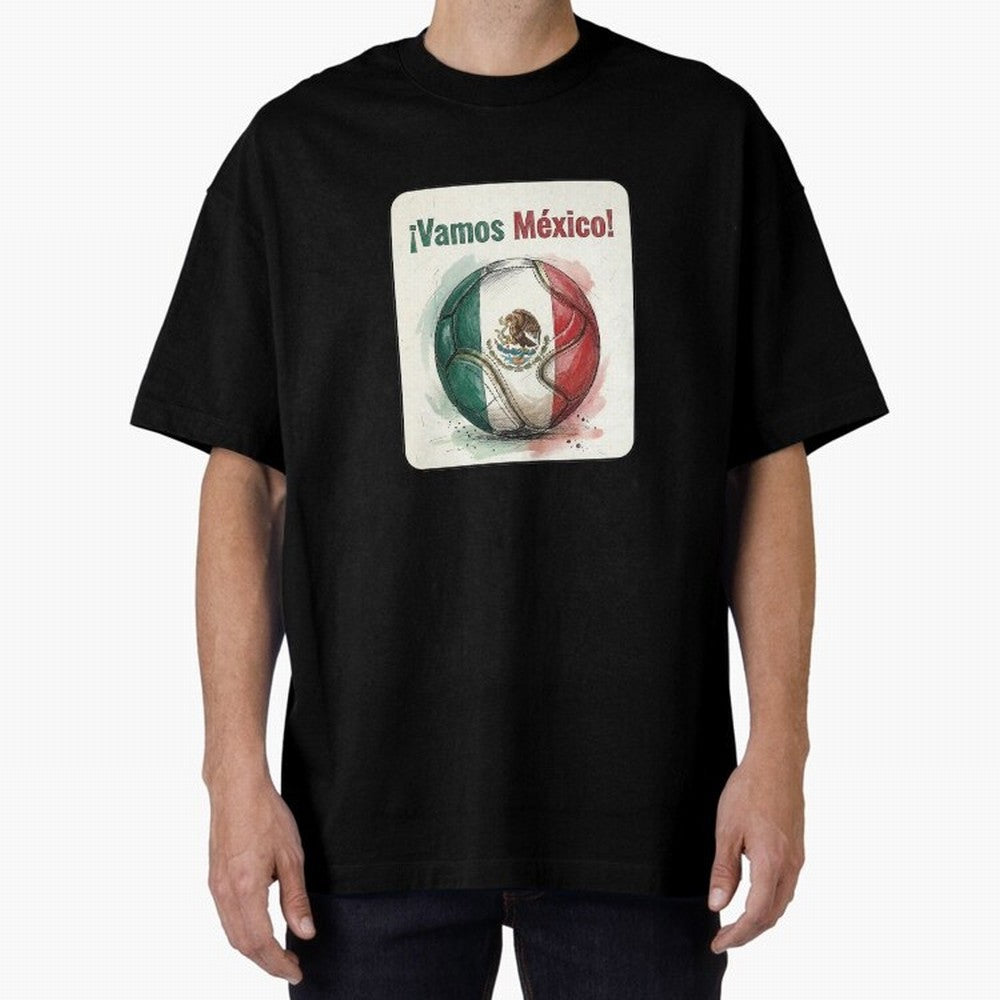 Vamos Mexico Soccer Ball Flag | Mexican Football Fan Graphic Tee Classic T-Shirt Bring Global Tournament Vibes to the FIFA World Cup 2026 Group Stage Journey through Messi, CR7 and Mbappe Highlights, England, France and Netherlands Pride,