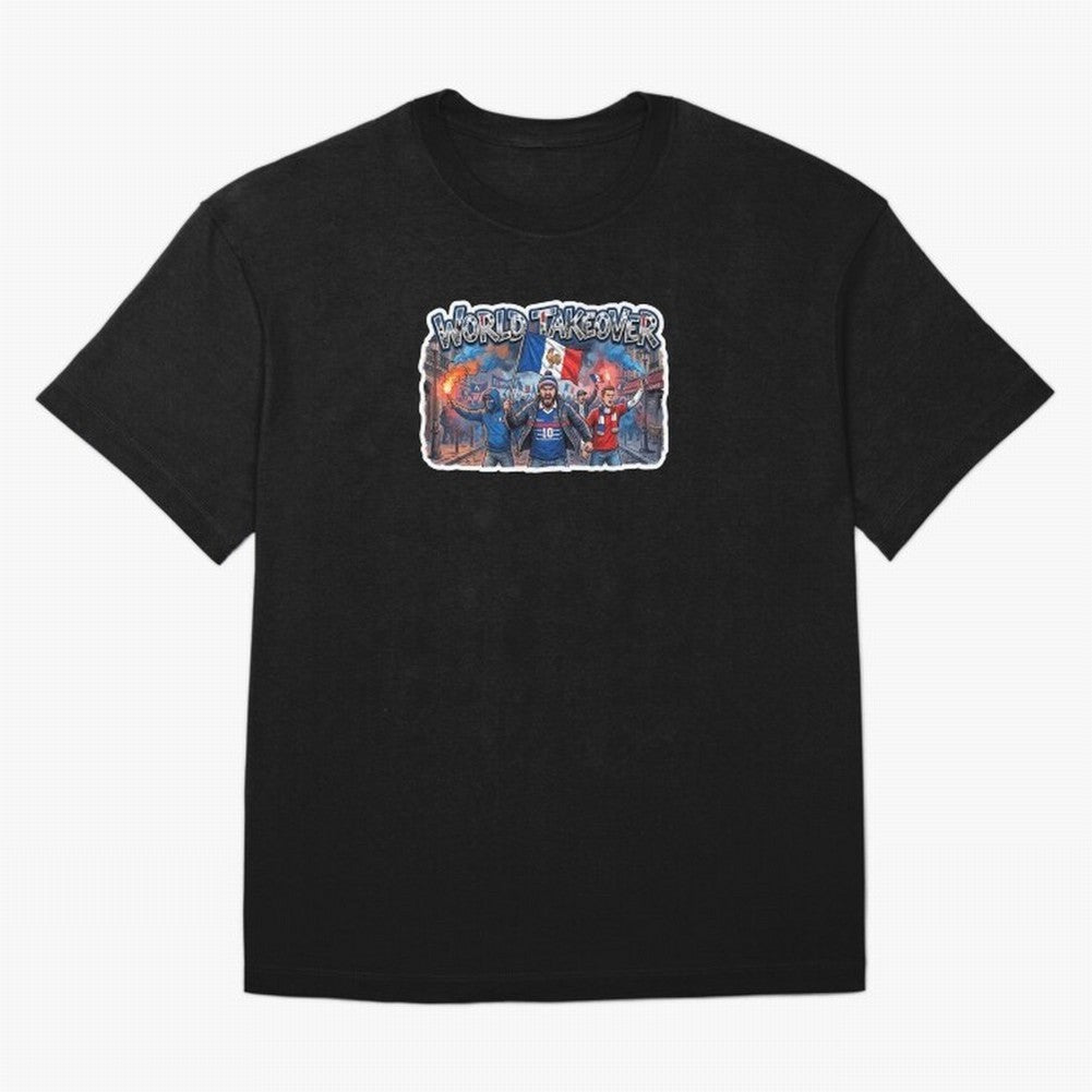 France Soccer Fans Street Power Sticker 2026 Football Supporters Classic T-Shirt Show Love for Legendary Goals in FIFA World Cup 2026 Filled with Messi, Neymar and Mbappe, Spain Energy, Supporter Pride, Iconic Celebrations, Legendary Names and