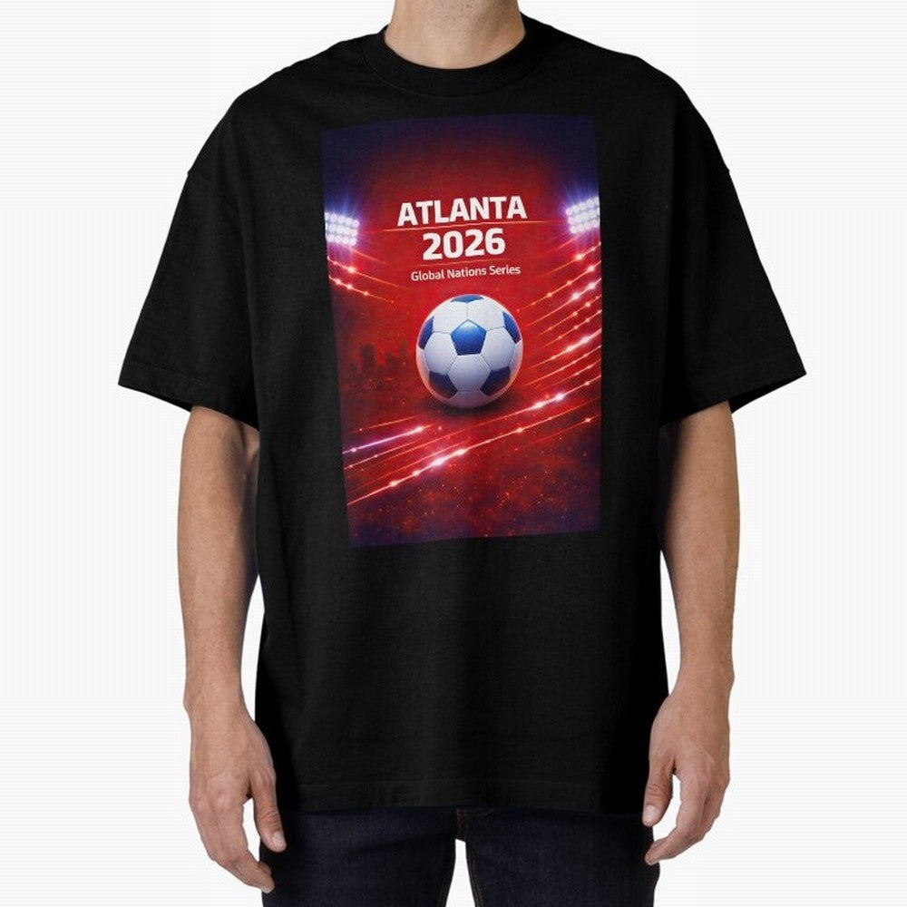 Atlanta Global Nations Series 2026 - Soccer aka Football Classic T-Shirt Stand Out with Spirit from Global Football Passion for FIFA World Cup 2026 Group Stage, Connected to Neymar, France and Portugal, Match Day Excitement, Supporter Culture,