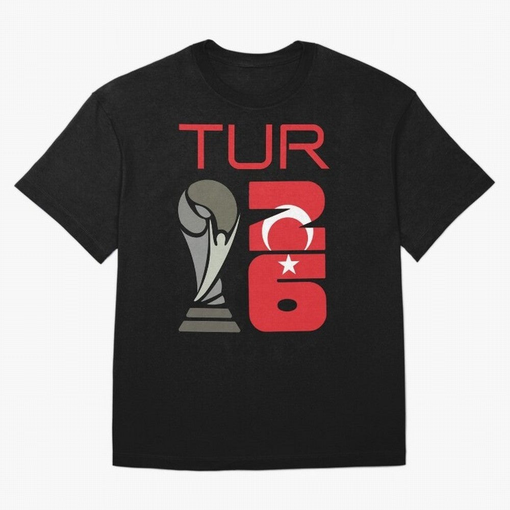 Turkey 2026 Soccer World Cup Trophy Turkish Flag Design Classic T-Shirt Build FIFA World Cup 2026 USA Canada Mexico for Fans of Mbappe and Neymar and Portugal, Spain and Germany, Bringing Soccer Culture, Superstar Moments, National Team Dreams and
