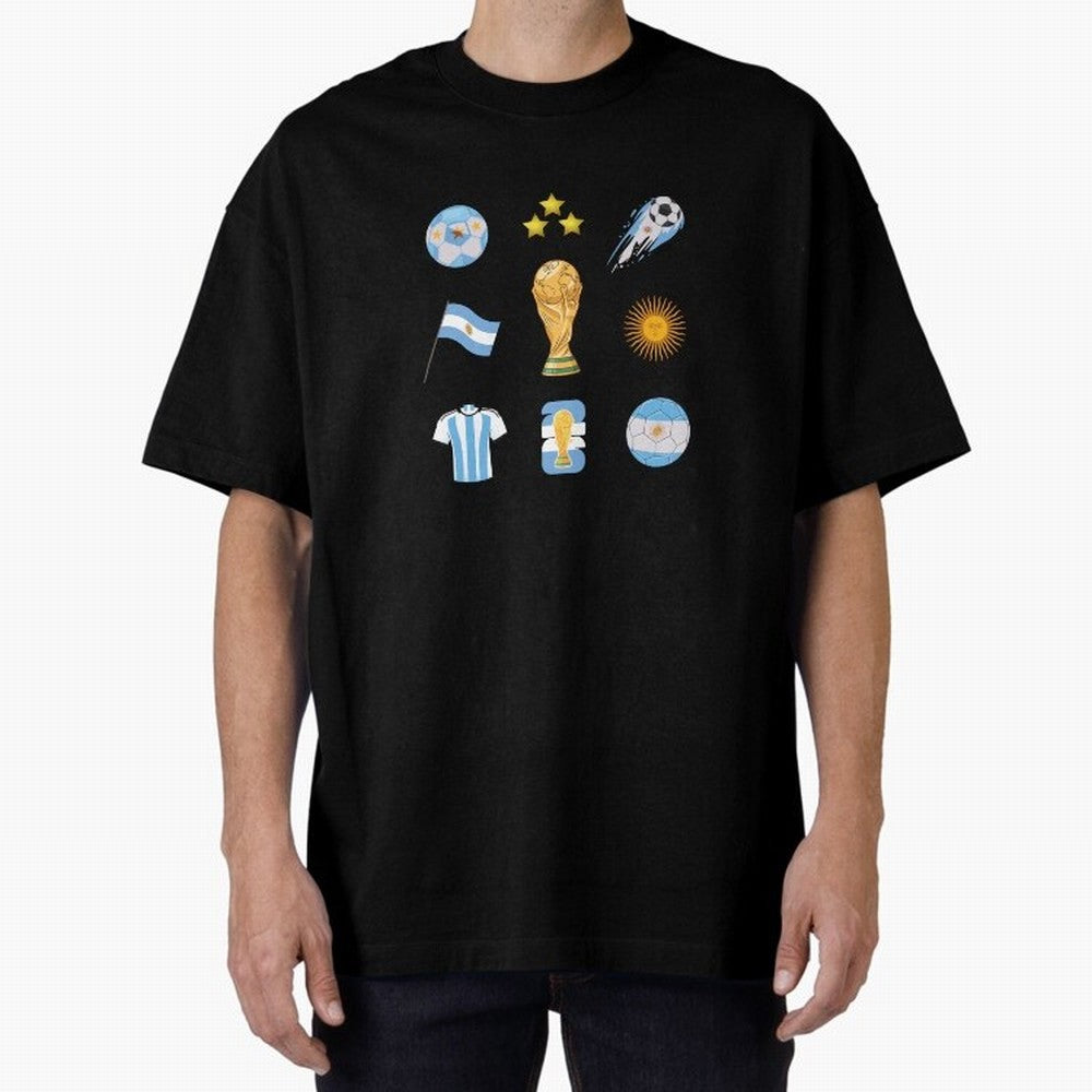 Argentina World Cup Champion 2026 Classic T-Shirt Stand Out with Spirit from FIFA World Cup 2026 USA Canada Mexico Driven by Cristiano Ronaldo, Haaland and CR7, Brazil Energy, Football History, Final Match Energy, Crowd Noise and Once in a Lifetime