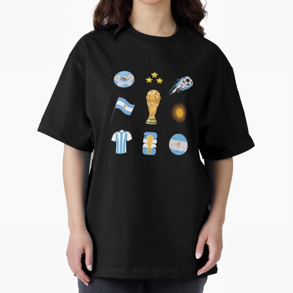 Argentina World Cup Champion 2026 Classic T-Shirt Stand Out with Spirit from FIFA World Cup 2026 USA Canada Mexico Driven by Cristiano Ronaldo, Haaland and CR7, Brazil Energy, Football History, Final Match Energy, Crowd Noise and Once in a Lifetime