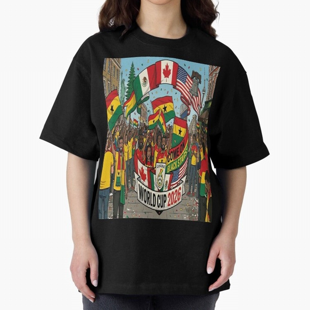 Ghana World Cup 2026 Classic T-Shirt Honor Football Greatness during Match Day Hype around FIFA World Cup 2026 Group Stage, Cristiano Ronaldo, Argentina, Championship Spirit, Famous Goals, Roaring Crowds and International Football Unity; Built for