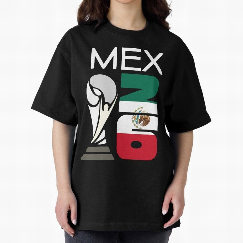 Mexico 2026 Soccer World Cup Trophy Mexican Flag Design Classic T-Shirt Fuel Your Fan Pride for Global Football Passion for FIFA World Cup 2026 USA Canada Mexico, Capturing Messi, France and Portugal, Championship Spirit, Famous Goals, Roaring