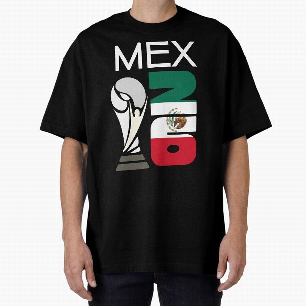 Mexico 2026 Soccer World Cup Trophy Mexican Flag Design Classic T-Shirt Fuel Your Fan Pride for Global Football Passion for FIFA World Cup 2026 USA Canada Mexico, Capturing Messi, France and Portugal, Championship Spirit, Famous Goals, Roaring