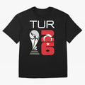 Turkey 2026 Soccer World Cup Trophy Turkish Flag Design Classic T-Shirt Support FIFA World Cup 2026 Group Stage Centered on Haaland and Mbappe, Spain and Netherlands Energy, Football Festival Excitement, Trophy Ambitions, Country Rivalries and Star