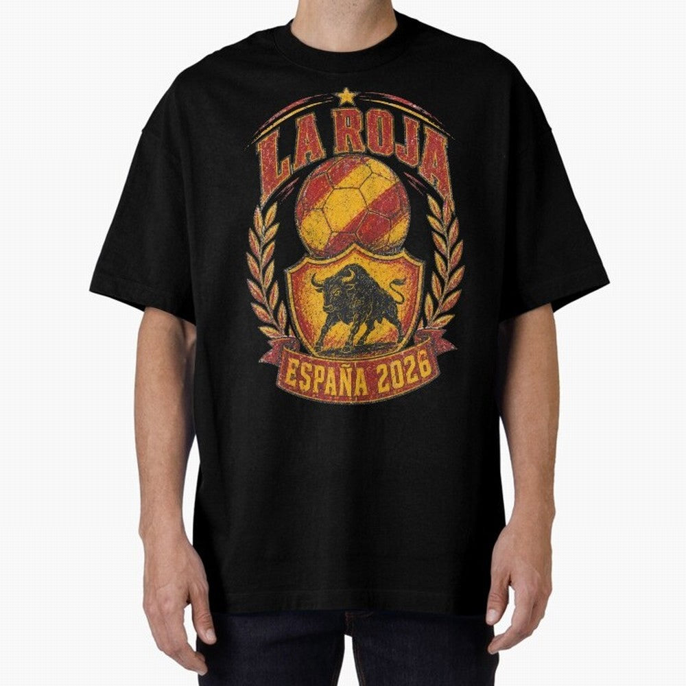 La Roja Espa?a 2026 World Cup Soccer T-Shirt Classic T-Shirt Carry the Colors and Pride of the FIFA World Cup 2026 Journey through Neymar Highlights, Portugal, Spain and Germany Pride, Football Passion, Legendary Performances, Festival Vibes and