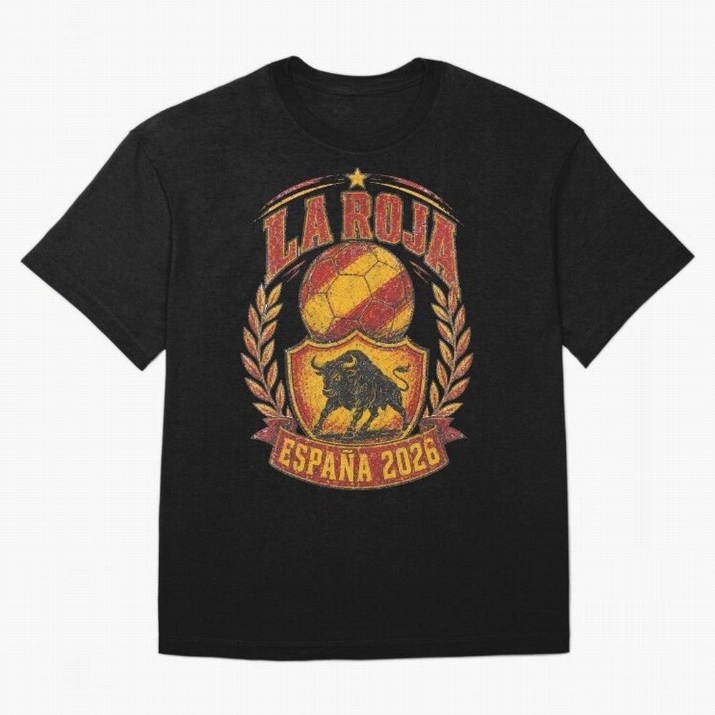 La Roja Espa?a 2026 World Cup Soccer T-Shirt Classic T-Shirt Carry the Colors and Pride of the FIFA World Cup 2026 Journey through Neymar Highlights, Portugal, Spain and Germany Pride, Football Passion, Legendary Performances, Festival Vibes and