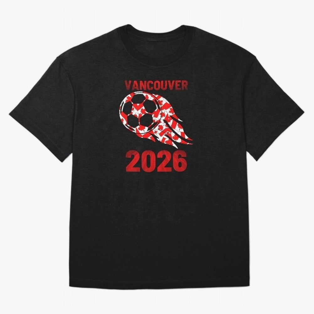 Vancouver Canada 2026 World Cup Soccer #8 Classic T-Shirt Celebrate the Biggest Stage of FIFA World Cup 2026 for Fans of Messi, Neymar and Mbappe and Argentina, France and Brazil, Bringing Classic Soccer Heritage, Championship Pressure, Fan Loyalty