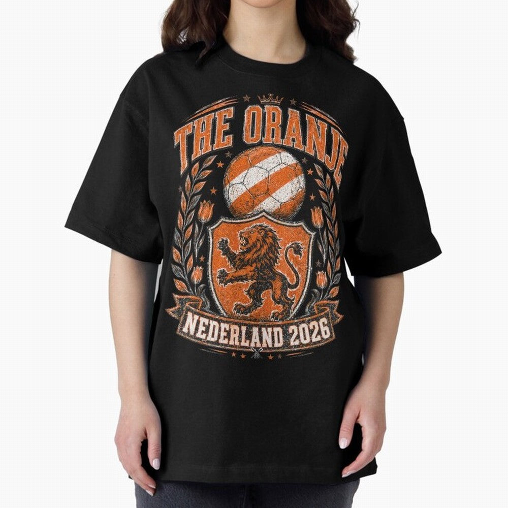 The Oranje Nederland 2026 World Cup Soccer T-Shirt Classic T-Shirt Feel the Trophy Chase of the FIFA World Cup 2026 Journey through Messi, CR7 and Mbappe Highlights, Spain Pride, Stadium Memories, Football Loyalty, International Chants and