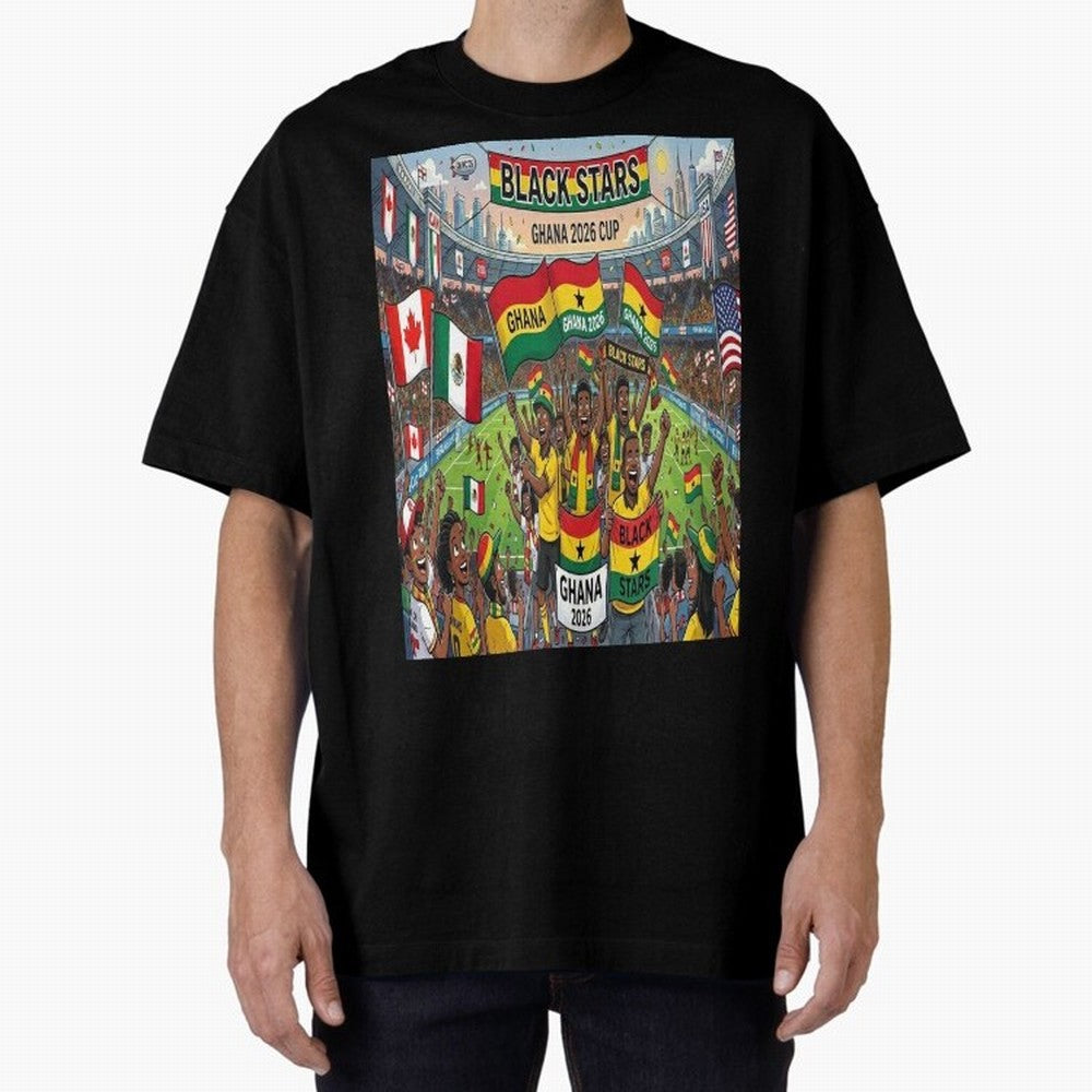 Ghana World Cup 2026 - Stadium Classic T-Shirt Celebrate Football Dreams Across FIFA World Cup 2026 Group Stage with Cristiano Ronaldo, Portugal Energy, Supporter Pride, Iconic Celebrations, Legendary Names and Global Match Day Energy; Created for