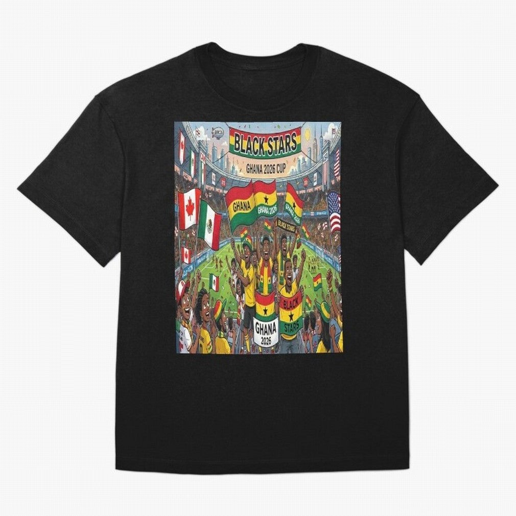 Ghana World Cup 2026 - Stadium Classic T-Shirt Celebrate Football Dreams Across FIFA World Cup 2026 Group Stage with Cristiano Ronaldo, Portugal Energy, Supporter Pride, Iconic Celebrations, Legendary Names and Global Match Day Energy; Created for