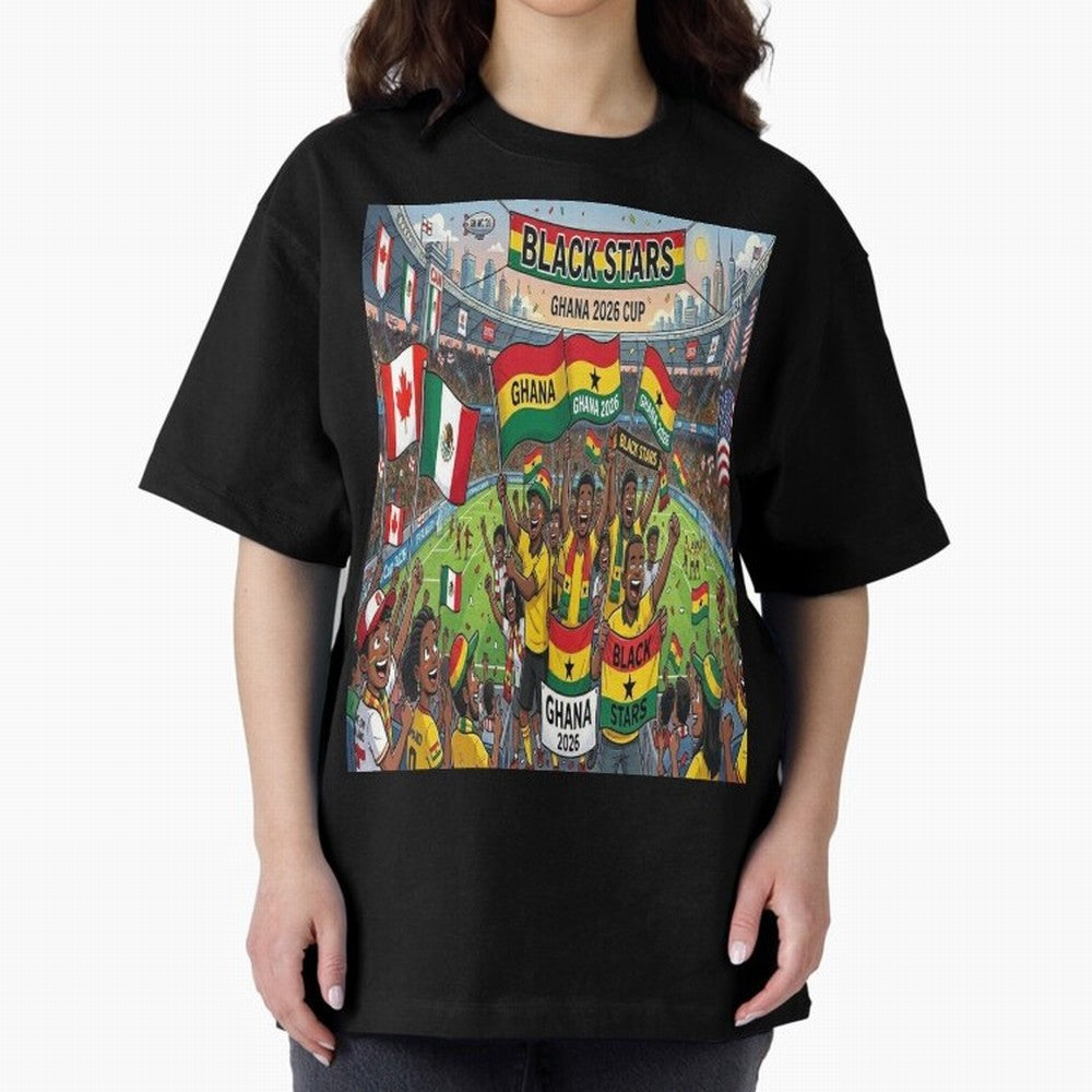 Ghana World Cup 2026 - Stadium Classic T-Shirt Celebrate Football Dreams Across FIFA World Cup 2026 Group Stage with Cristiano Ronaldo, Portugal Energy, Supporter Pride, Iconic Celebrations, Legendary Names and Global Match Day Energy; Created for
