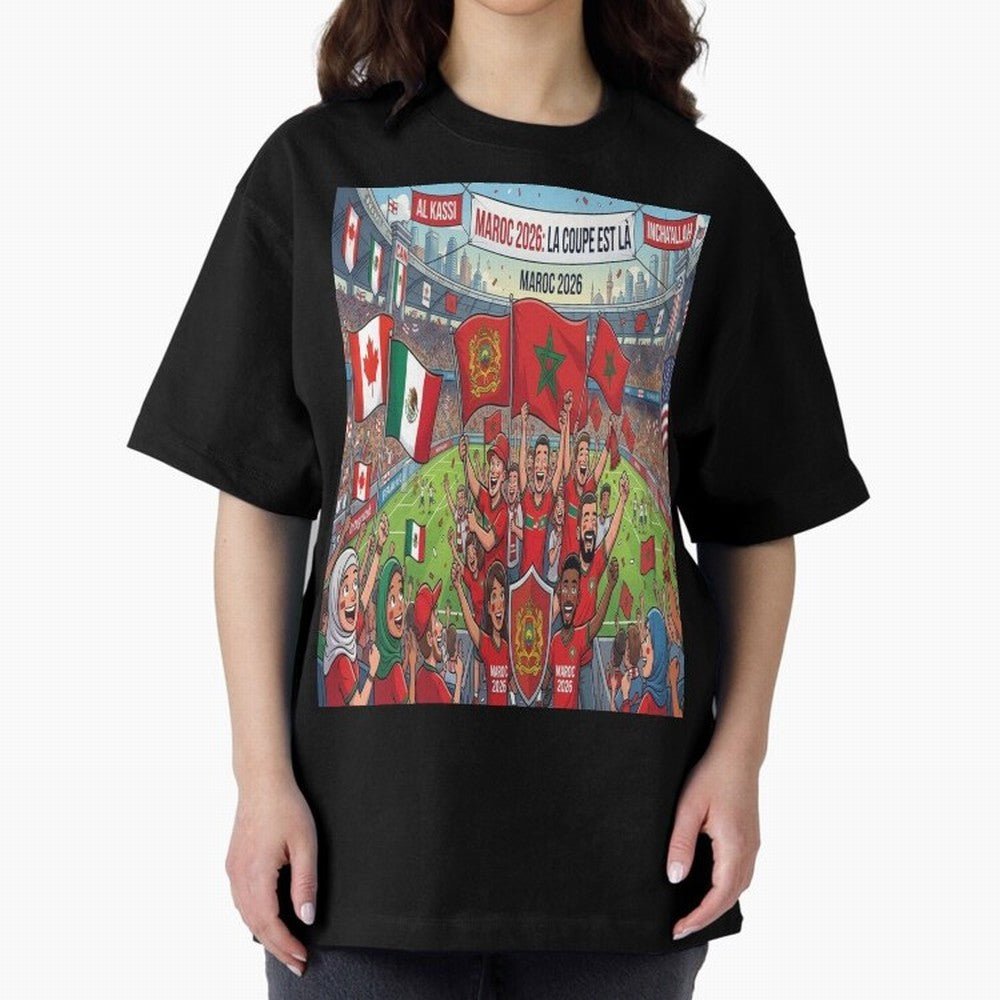 Morocco World Cup 2026 - Stadium Classic T-Shirt Live for the Drama of FIFA World Cup 2026 Filled with Messi, Argentina Energy, Fan Favorite Moments, National Team Passion, Big Match Drama and Soccer History; Perfect for Fans, Collectors, Family