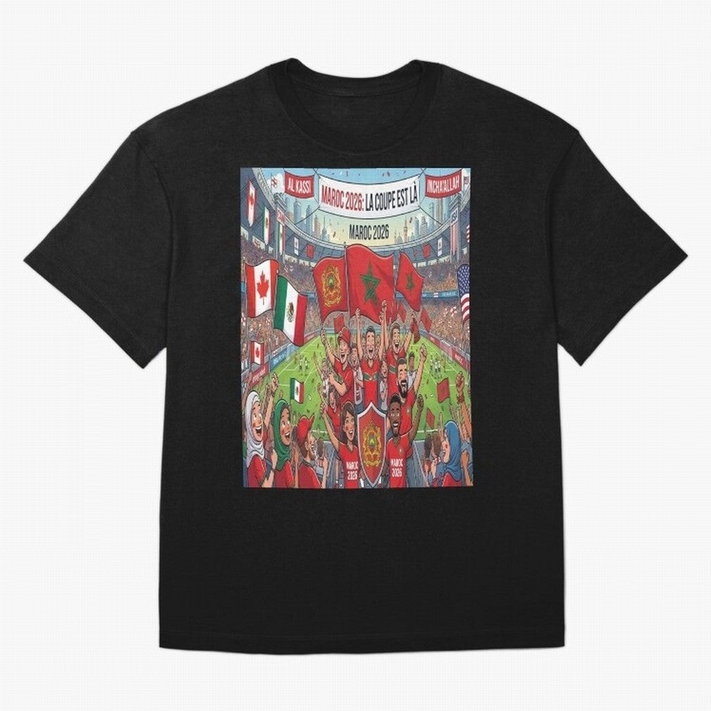 Morocco World Cup 2026 - Stadium Classic T-Shirt Live for the Drama of FIFA World Cup 2026 Filled with Messi, Argentina Energy, Fan Favorite Moments, National Team Passion, Big Match Drama and Soccer History; Perfect for Fans, Collectors, Family